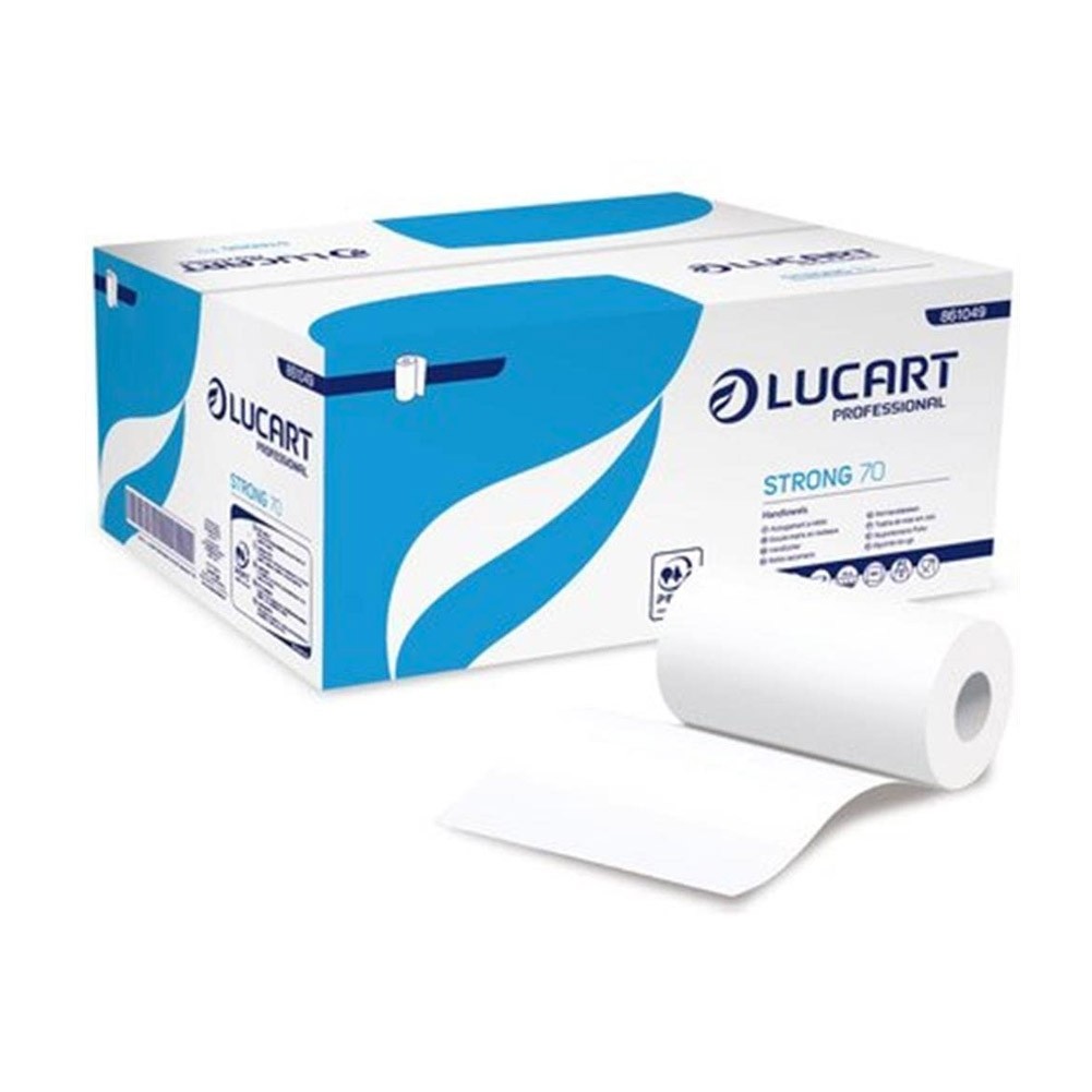  Lucart Pura cell. 2 veli 190 strappi 70m (conf.12) Rotoli asciugamano e multiuso