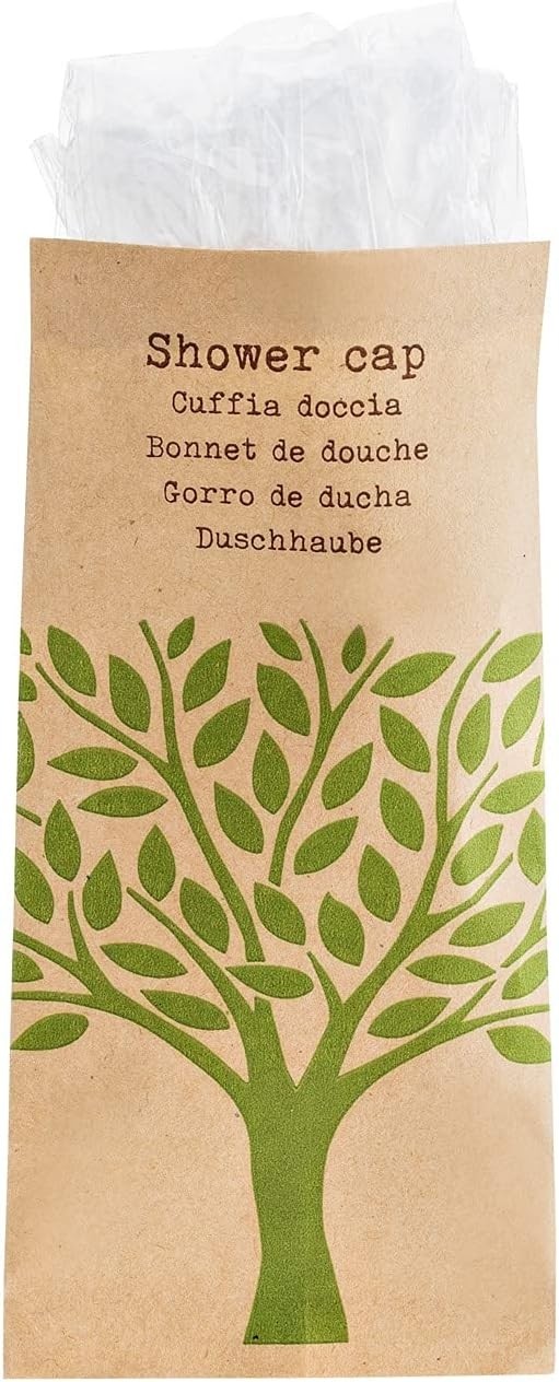 Leone Cuffie Doccia Imbustate, Linea Cortesia Natura, conf. 50 pezzi