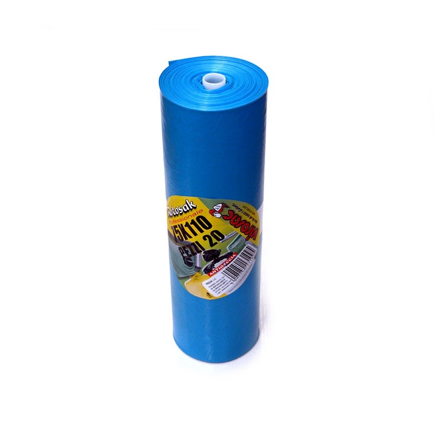 Sacco bidone immondizia Azzurro - 75x110