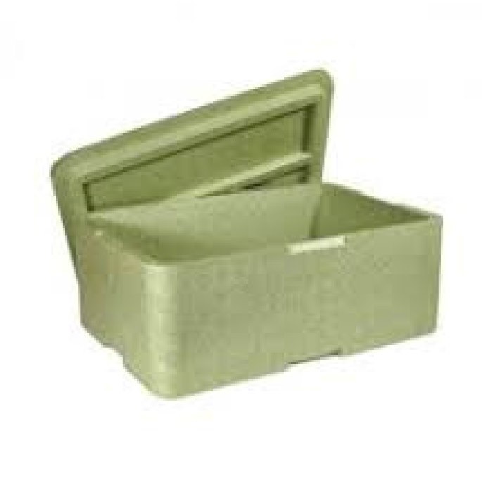 Box termico per alimenti in polistirolo - Verde - cm. 60x37x28