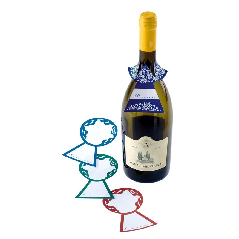 Collarino per bottiglie blu - 250 pezzi