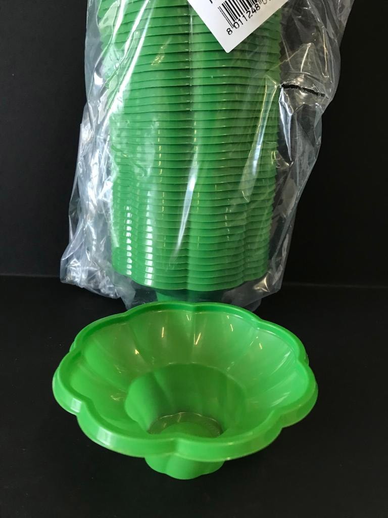 Coppetta yogurt PLA cc 100 Verde - 50 pezzi