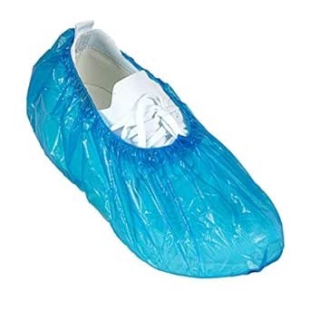 Copriscarpa PE usa e getta, impermeabile - 100 pezzi