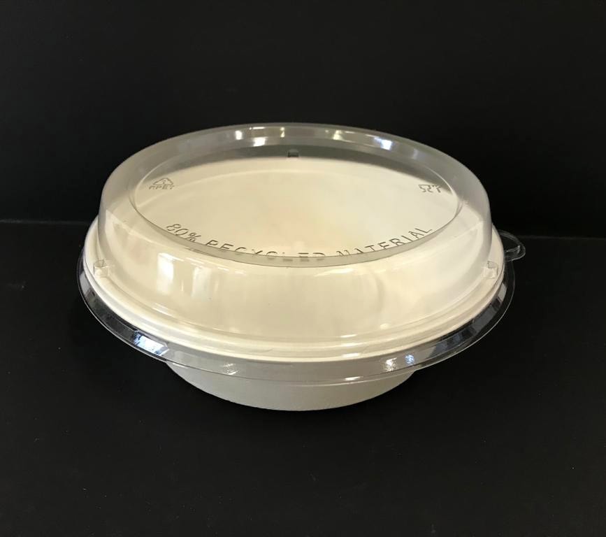 Insalatiera biocompostabile con coperchio 900 ml. - 40 pezzi