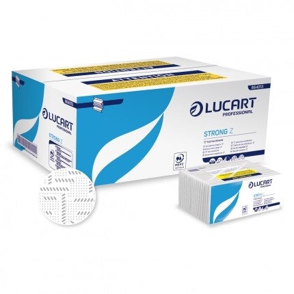 Asciugamani Strong Lucart Z - 18 pezzi - 220 salviette