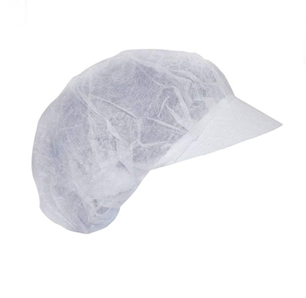 MONOUTILE 100 Pezzi Retina Microforata TNT con Visiera - Usa e Getta - Elasticizzata