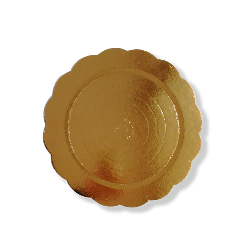 Piatto Ala oro smerlato per pasticceria - conf. da 10kg