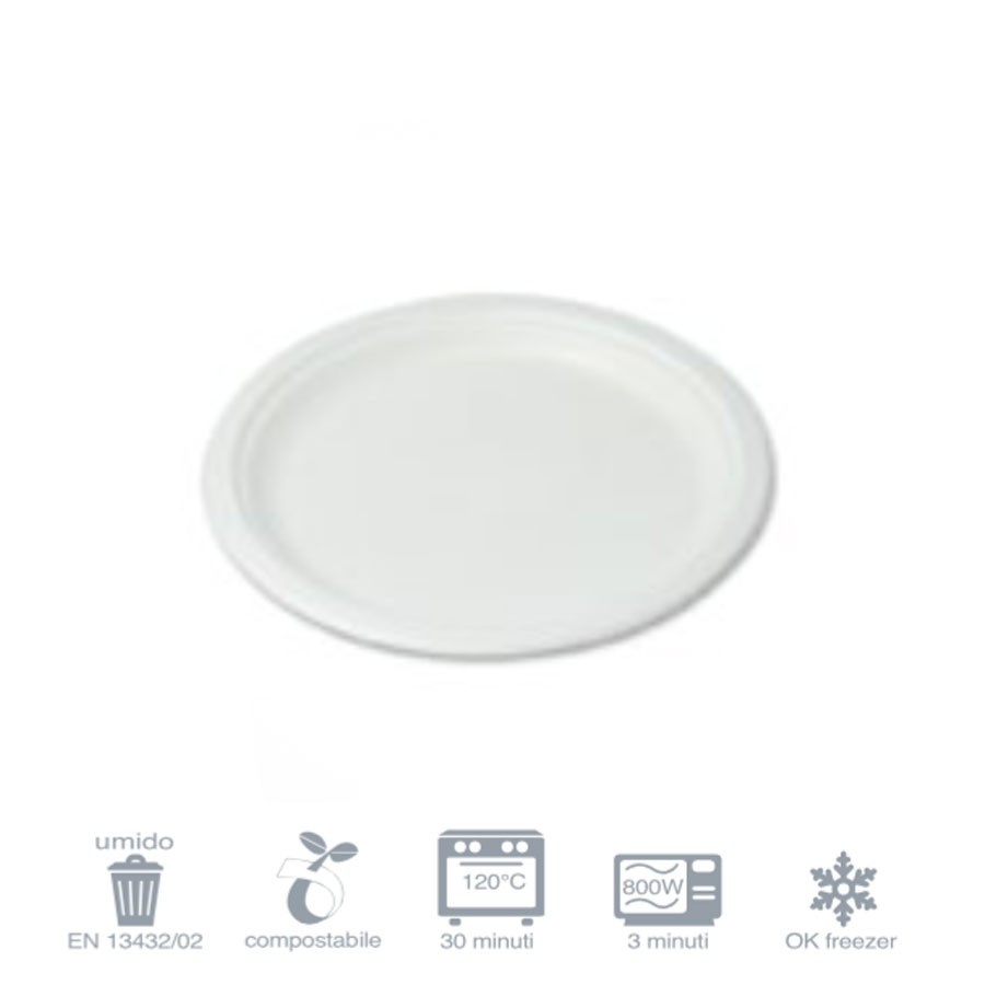 Piatto Bio Ø26 - 500 pezzi
