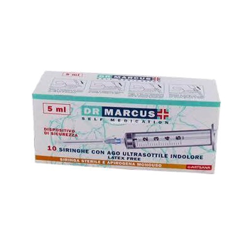 Siringhe Dr. Marcus - Ago ultrasottile Confezione da 10 pezzi - 5 ml