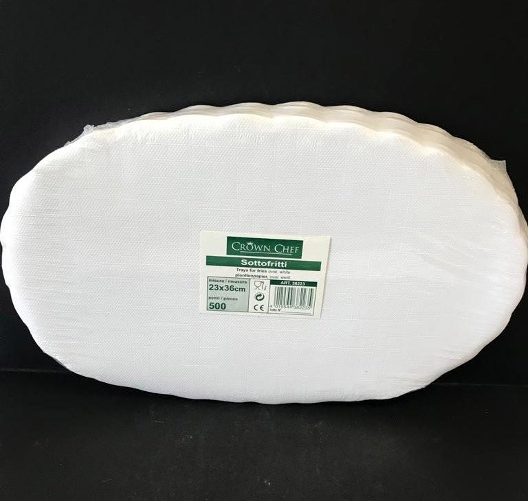 Sottofritti ovali cm. 23x36 - Pacchetto da 500 pezzi