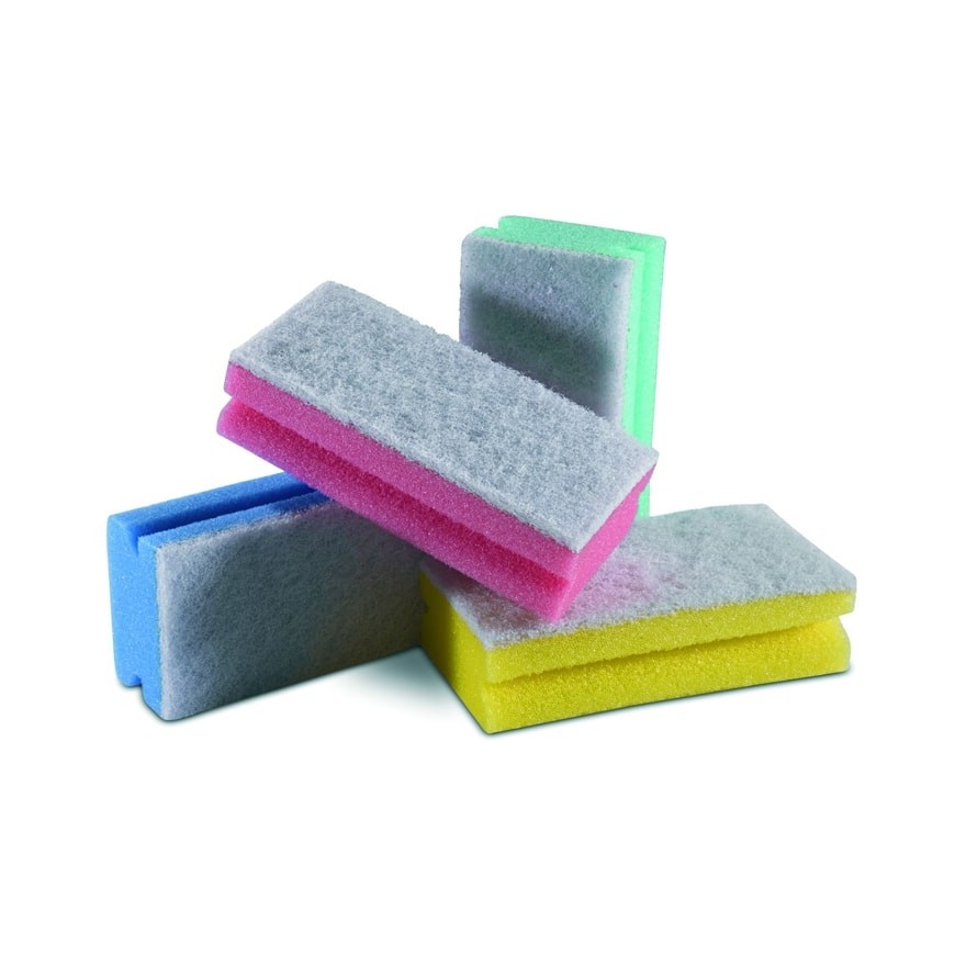 Sponcolor - Spugna con fibra abrasiva - 10 pezzi
