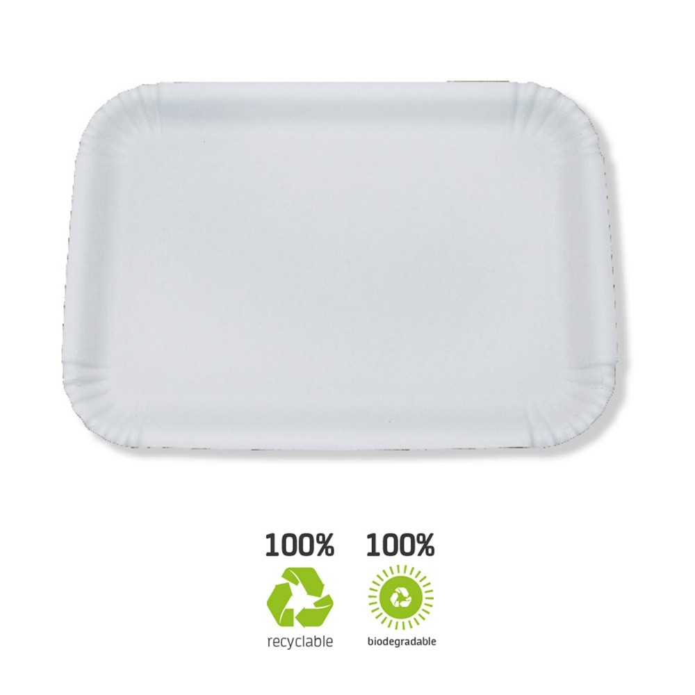 Vassoio per pizza Brio Eco n°3 - cm. 14x21 - 400 pezzi