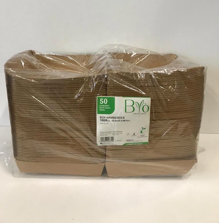 Box Hamburger ml 2000 - 50 pezzi