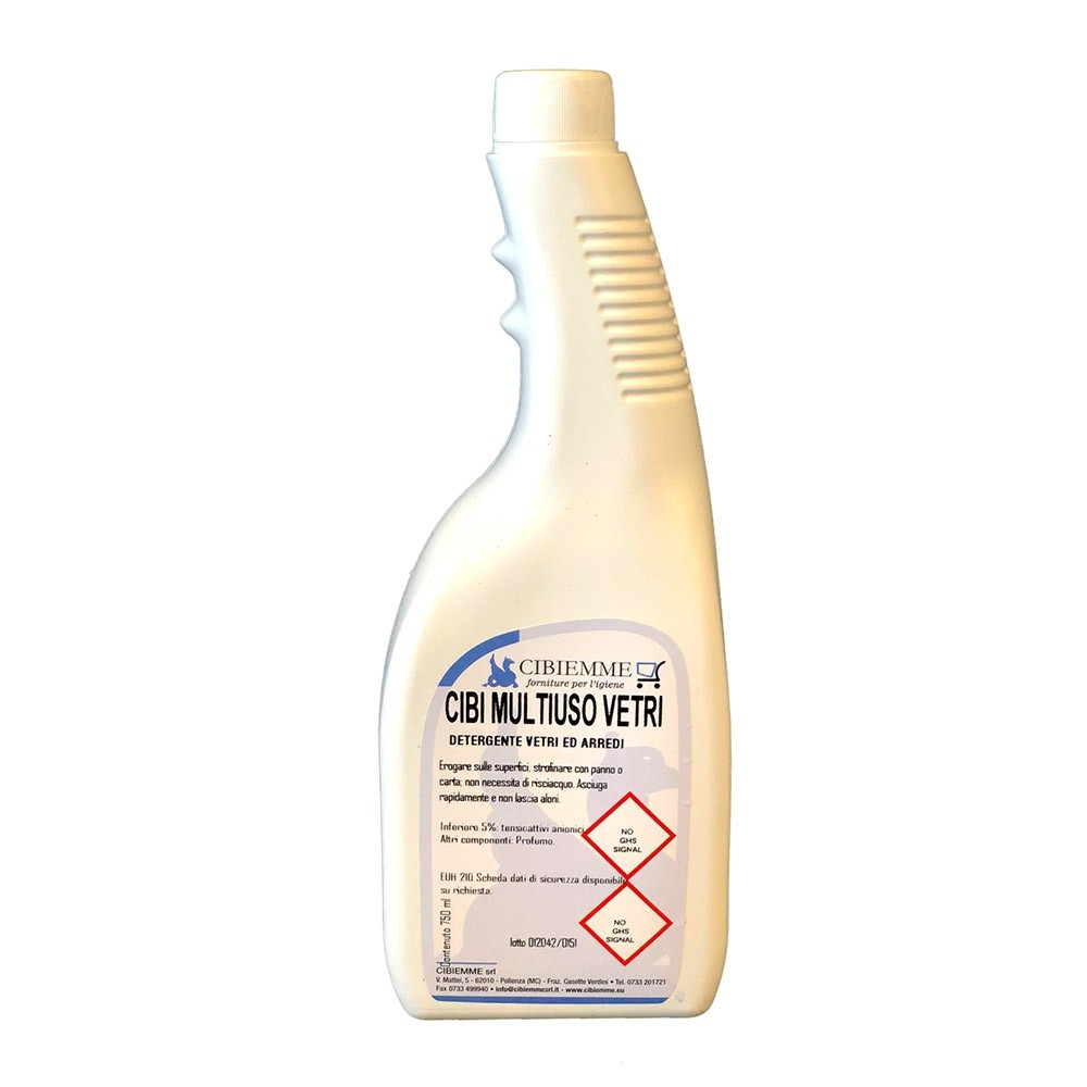 Cibi Multiuso Vetri - ml. 750 - Cartone da 8 flaconi