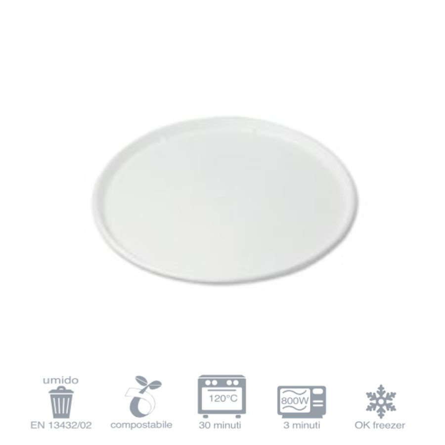Piatto bio per pizza Ø32 - 250 pezzi