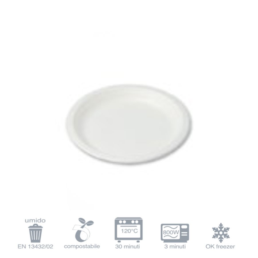 Piatto Bio Ø18 - 1000 pezzi