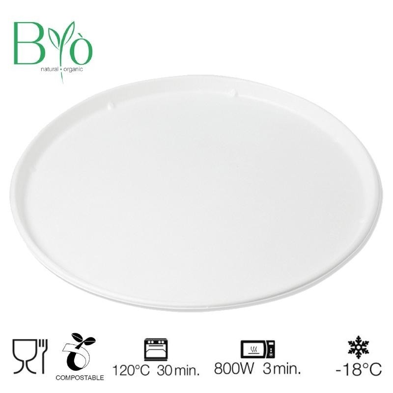Piatto bio tondo pizza - Ø32 - 25 pezzi