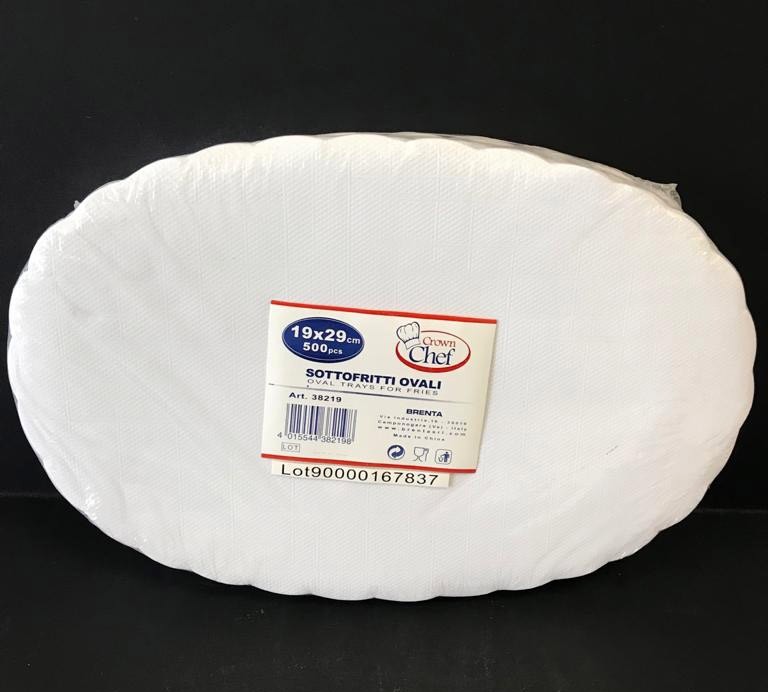 Sottofritti ovali cm. 19x29 - Pacchetto da 500 pezzi