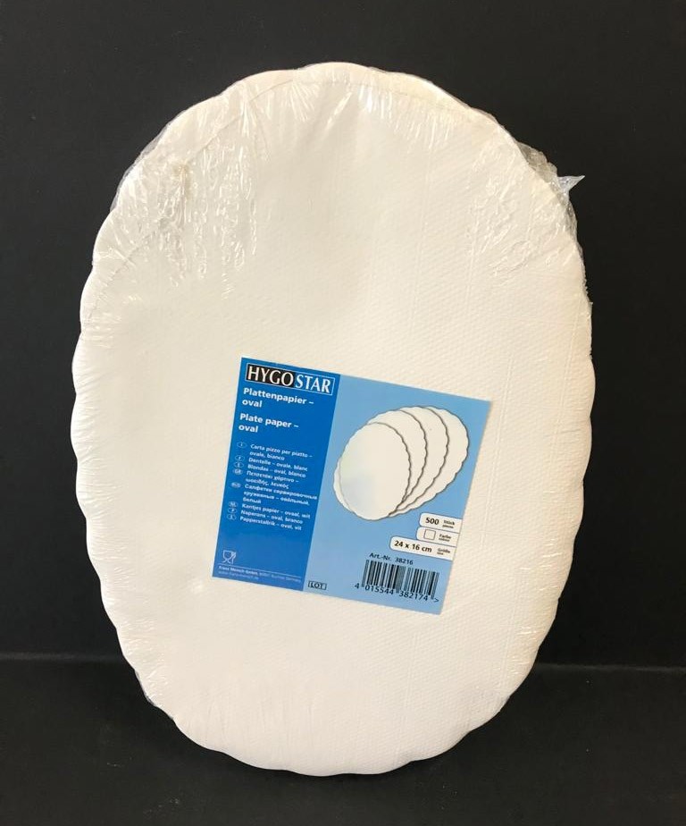 Sottofritti ovali cm. 16x24 - Pacchetto da 500 pezzi