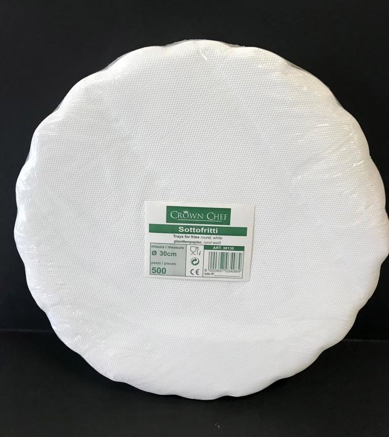Sottofritti tondi diametro=30 cm. - Pacchetto da 500 pezzi