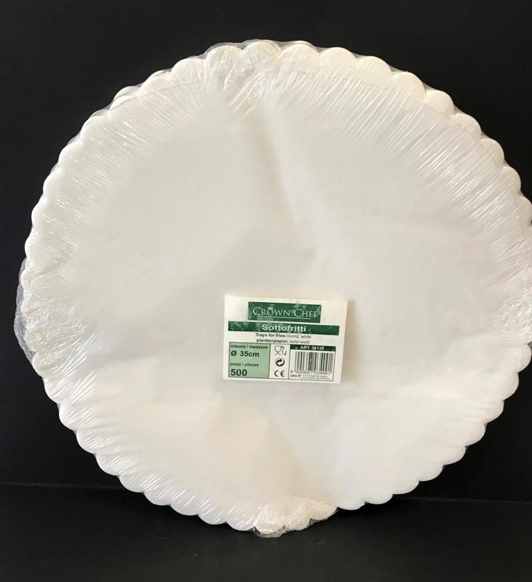 Sottofritti tondi diametro=35 cm. - Pacchetto da 500 pezzi