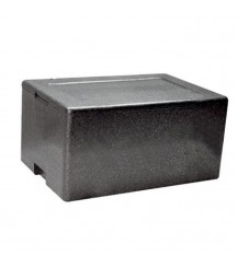 Box termico per alimenti in polistirolo - Nero - cm. 43x60x37