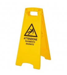 Segnale di pericolo - Pavimento bagnato 