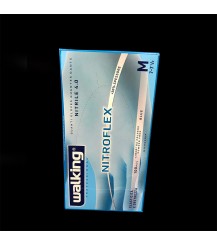 Guanti Walking Professional Nitroflex - 100 pezzi - Colore BLUE - Taglia M