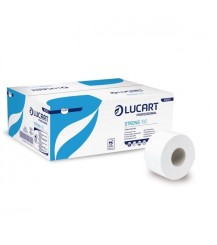 Carta igienica Lucart Strong 180 m mini jumbo 2 veli 12 rotoli da 486 strappi