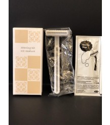 Kit rasatura: rasoio + schiuma da barba - Scatola da 100 pezzi