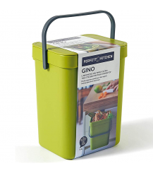Perfetto PATTUMIERA UMIDO/RIFIUTI ORGANICI - collezione GINO - 5 lt. - Colore: Verde Muschio