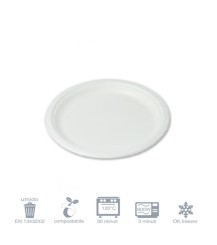 Piatto Bio Ø26 - 50 pezzi