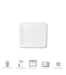 Piatto quadrato piccolo cm. 16x16 - 50 pz.