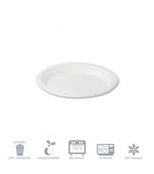 Piatto ovale bio - cm. 26x20 - 50 pezzi