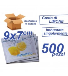 Salviette mani rinfrescanti al limone - pezzi 500