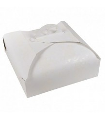 Scatola torta bianco damascato cm. 21x21 - conf. da 25 pezzi