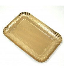 Vassoio in cartone dorato - confezione da 10 kg.